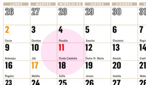 calendario para tu comunidad 2019