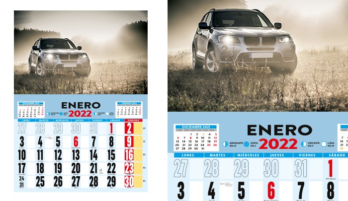 Calendario De Pared 2023 Con Varilla Calendarios Personalizados 2126