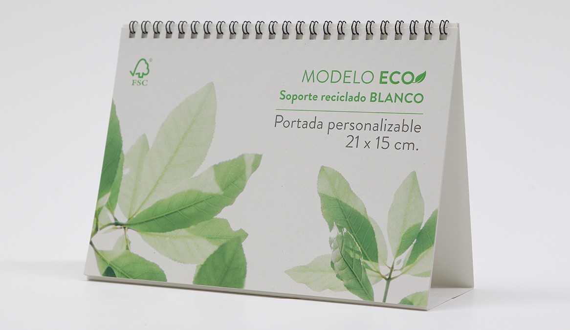 Calendarios ecológicos 100% reciclados con notas diarias, para que no se te pase ninguna cita