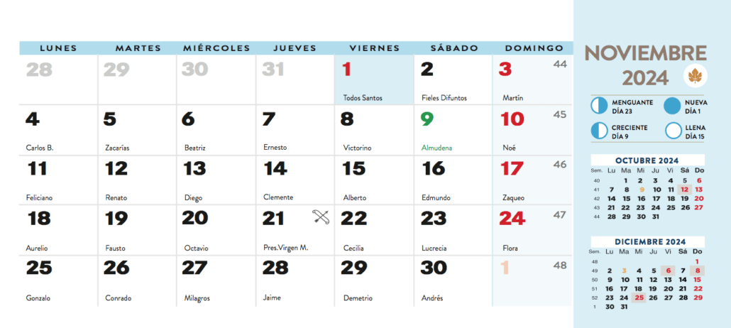 Calendarios de Madrid