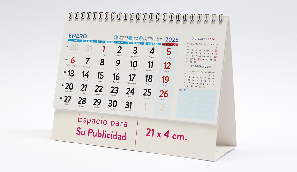 Calendario L interior