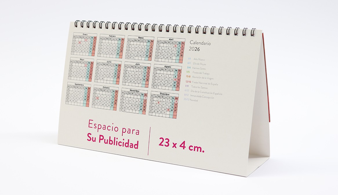 Calendario sobremesa Cataluña interior