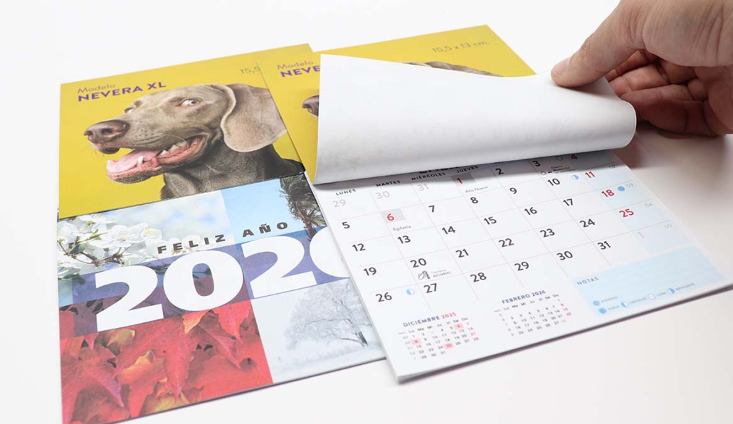 Calendario personalizado de nevera grande